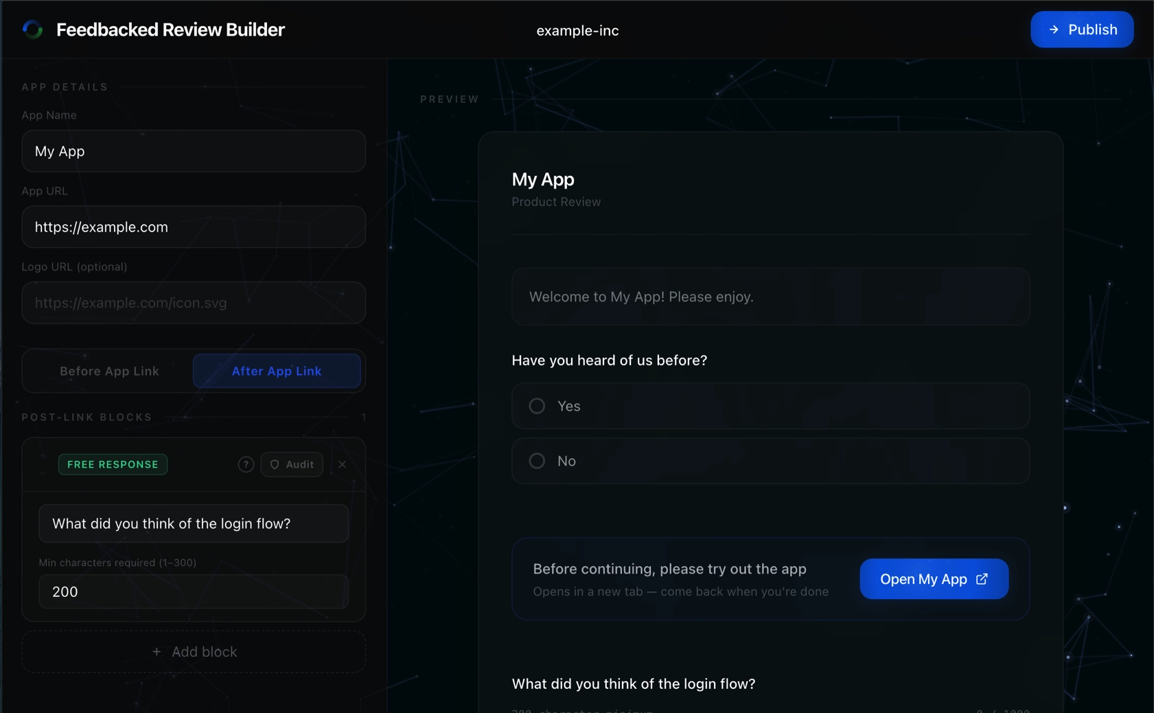 Build preview
